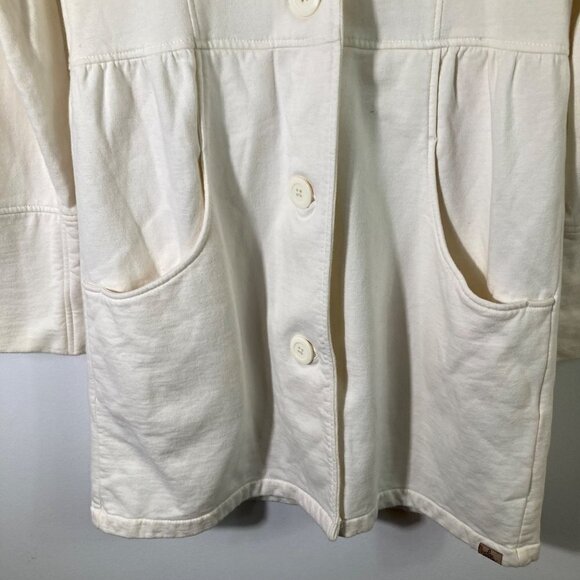 Womens Prana Living Mariska Jacket Cotton Button Cream XS‎ - Picture 4 of 9